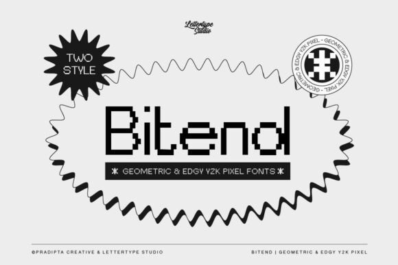 Bitend: Edgy Pixel Font for Bold Retro Designs