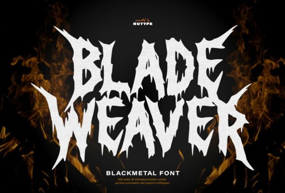 Blade Weaver: Crafting Dread with a Sharp Typeface