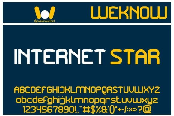 Internet Star: The Geometric Font for Modern Brands
