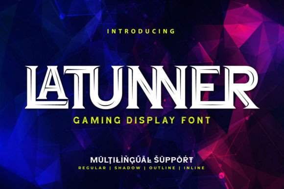 Latunner: The Sharp, Bold Display Font for Modern Creators