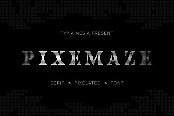 Pixemaze: Where Serif Structure Meets Pixel-Perfect Playfulness