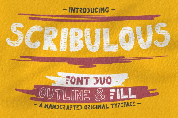 Scribulous: Crafting Authenticity with a Handcrafted Font Duo