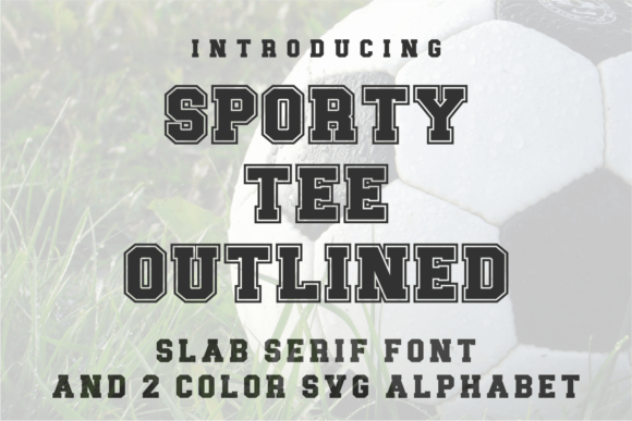 Sporty Tee Outlined: A Typeface That Commands the Field