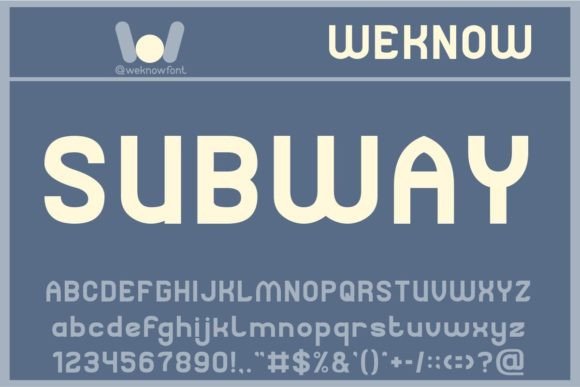Subway: A Clean Sans Serif for Bold Branding